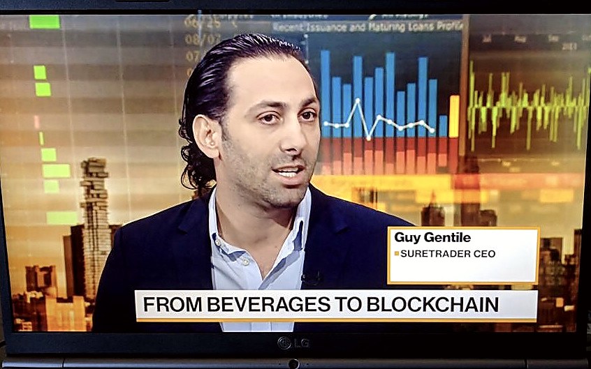 On-camera interview as SureTrader CEO