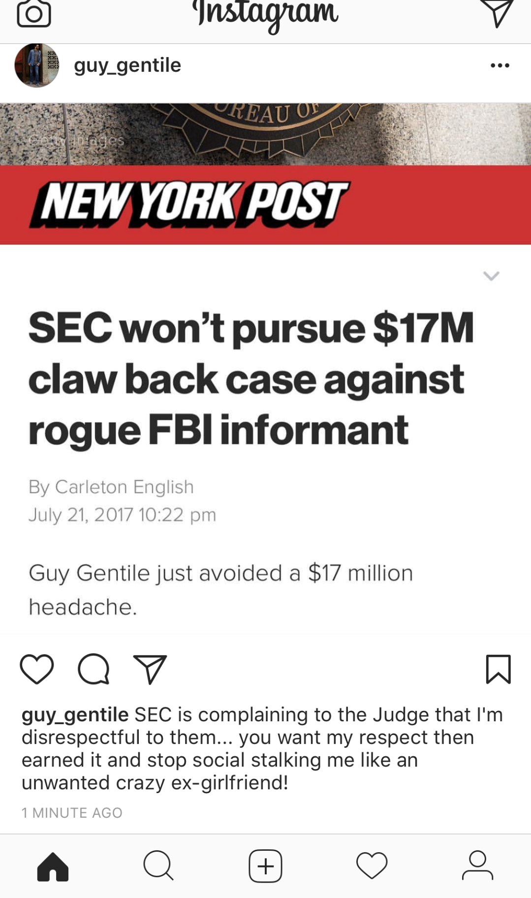 SEC drops $17M claw-back case